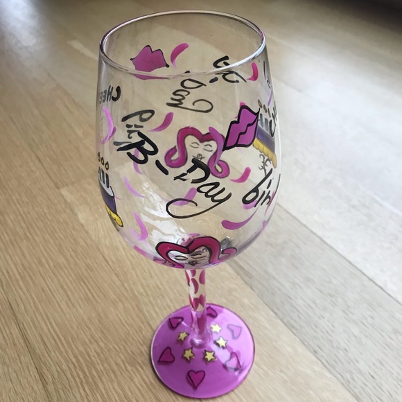 2 Saints Birthday Girl Wine Glass - Picture 2 of 4